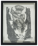 Ruth, 2021–2024

Bleistift auf Papier, Montage, ca. 28,5 x 22,5 cm, Künstlerrahmung 
signiert

Ausrufpreis: 1000,-